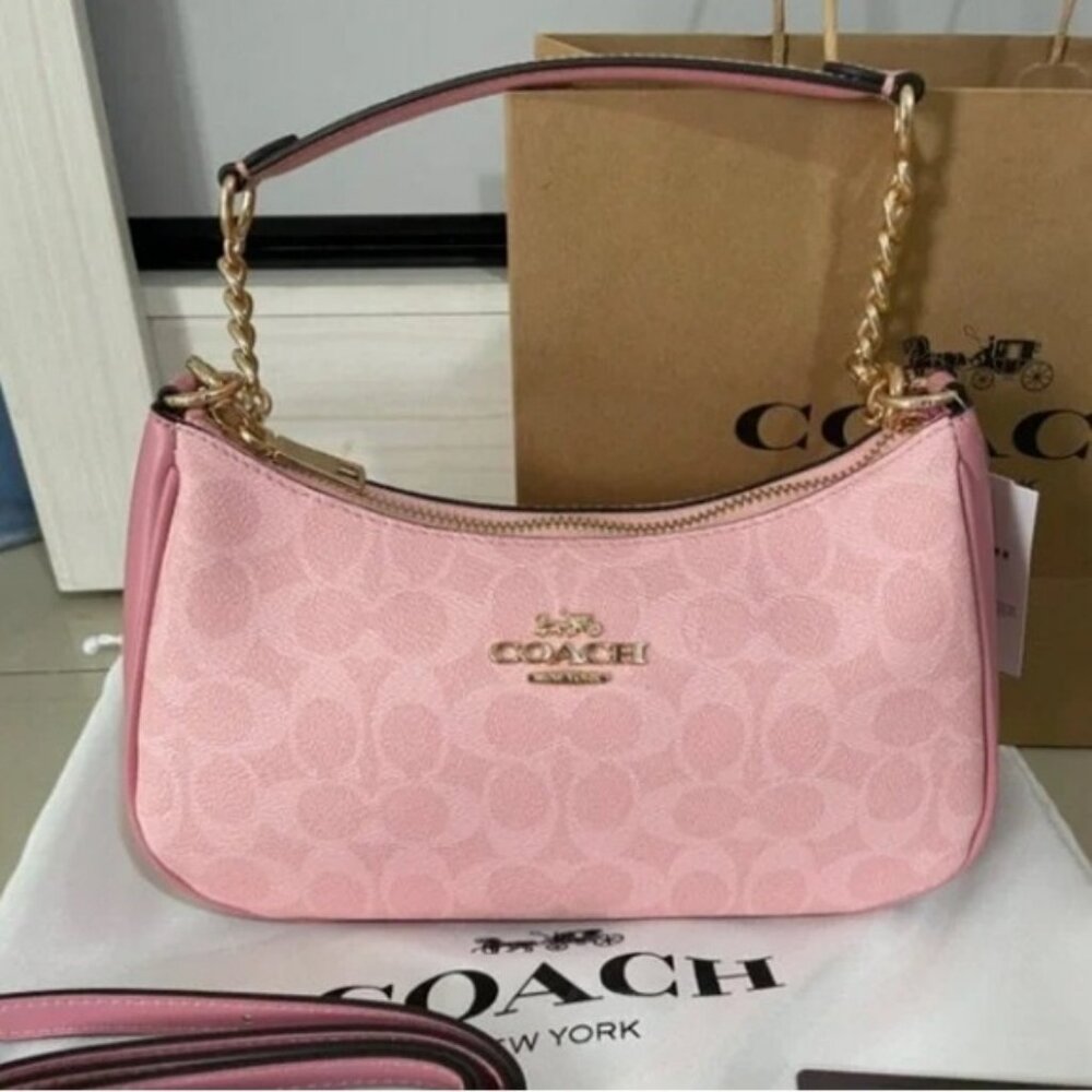 Coach Teri Shoulder Bag In Signature Canvas